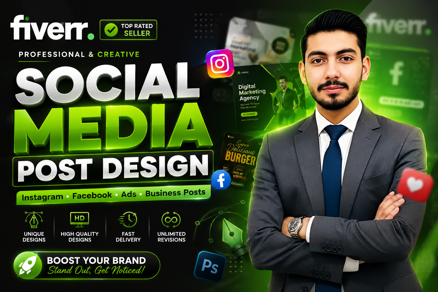 Fiverr Gig Cover Design